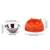 Stainless Steel Slanted Cat & Puppy Bowl - Small, Non-Slip Design for Food & Water