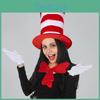 Dr Seuss Cat In The Hat Cosplay Set With Bow Tie Gloves For Christmas Costume