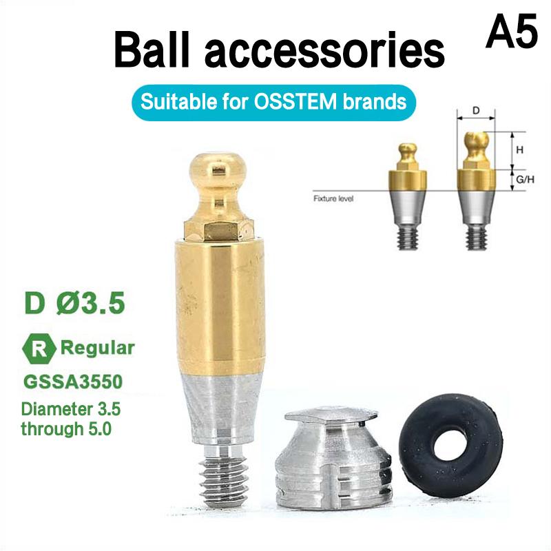 

Dental Implant Composite Sealing Screw Spherical Screw Cap Accessories For Osstem Mini Regular Procedure Equipment