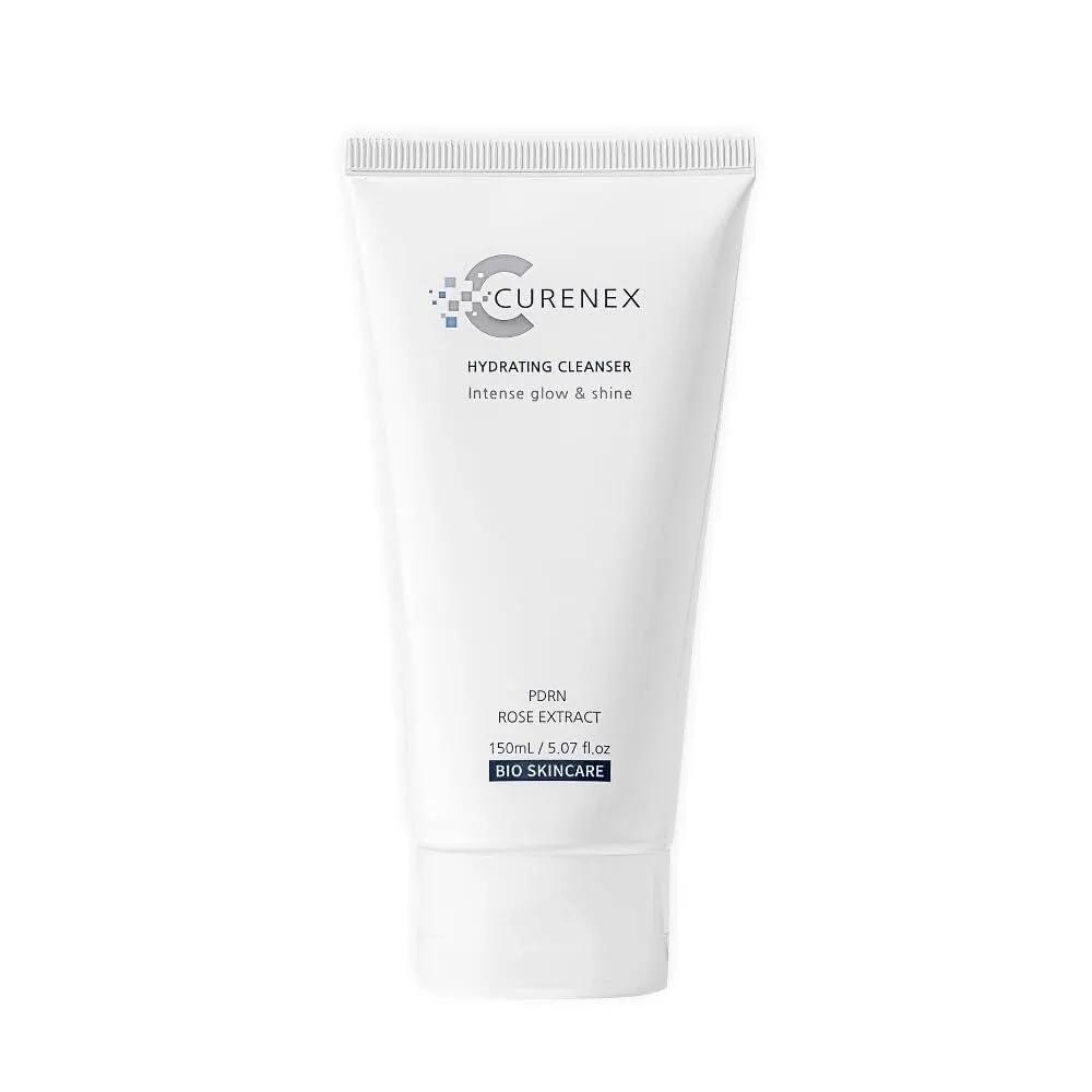 CURENEX Hydrating Cleanser Advanced PDRN Rose Extract Formula Deep Cleansing 150ml Hydrating Skin Barrier Support Gentle Foaming