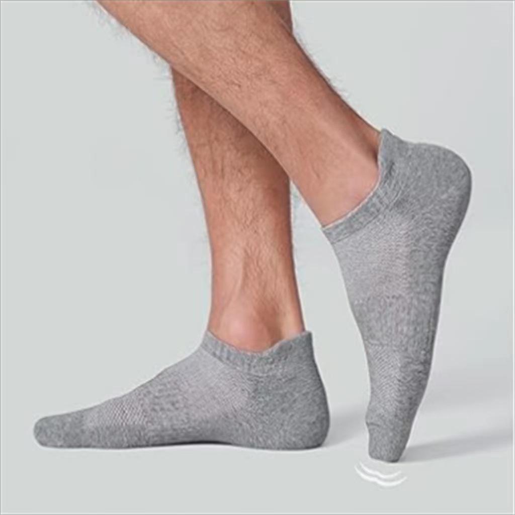 Calcetines de Correr Tobilleros Unisex de Algodón Peinado - Finos, Color Sólido, Todas las Estaciones, Versátiles para Uso Casual