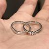 Love interweaves, M ö bius couples pair rings, light luxury, niche, versatile, fashionable rings, give to girlfriend