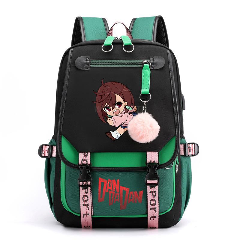 The New Dandadan Bold Party Surrounding Printing Trend Junior High School Students Large-capacity Leisure Schoolbag