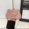Lady Chain Crossbody Shoulder Bags Flower Rhinestone Decor Shining Banquet Clutch Bag Party Wedding Women Handbags Evening Bag
