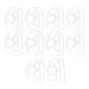 10Pcs Mask Brace Antifog Food Grade Silicone Freely Foldable Reusable Mask Support Frame for Outdoor   School