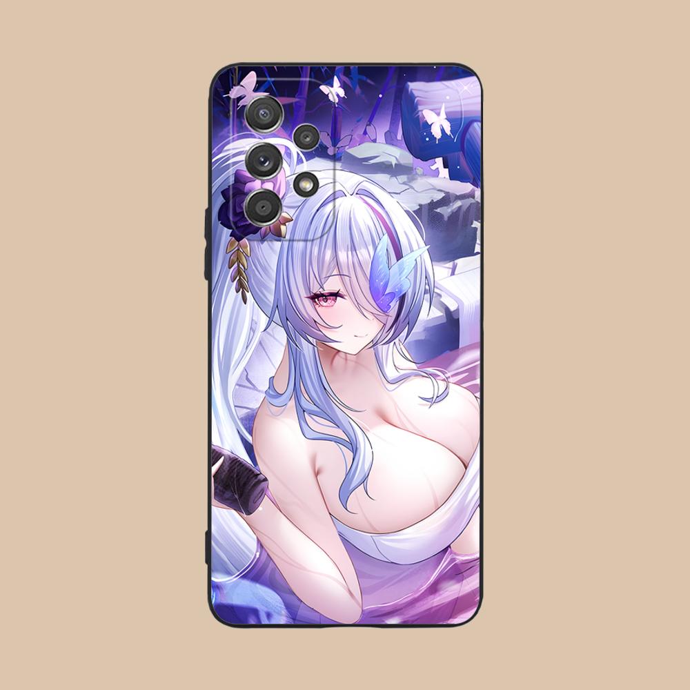Azur Lane Unzen Matte TPU Mobile Phone Case for Samsung Galaxy M55 54 42 35 34 33 32 23 22 15 14 13 12 F55 5G Colorful Cover