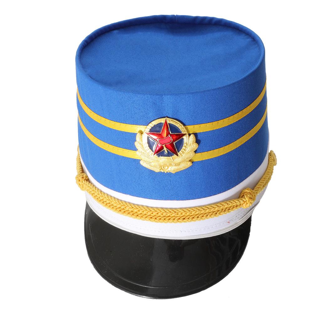 Barnleksak Soldat Trumhatt Star Badge Fancy Dress Cosplay Militärdräkt Keps
