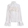 Chemise Plissée Steampunk Victorienne pour Femmes Européennes & Américaines 2023