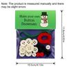 DIY Christmas Button Decoration Craft Kit - Snowman, Santa Claus, and Angel Figures with Button Hats,Easy-to-Hang Tree Ornaments