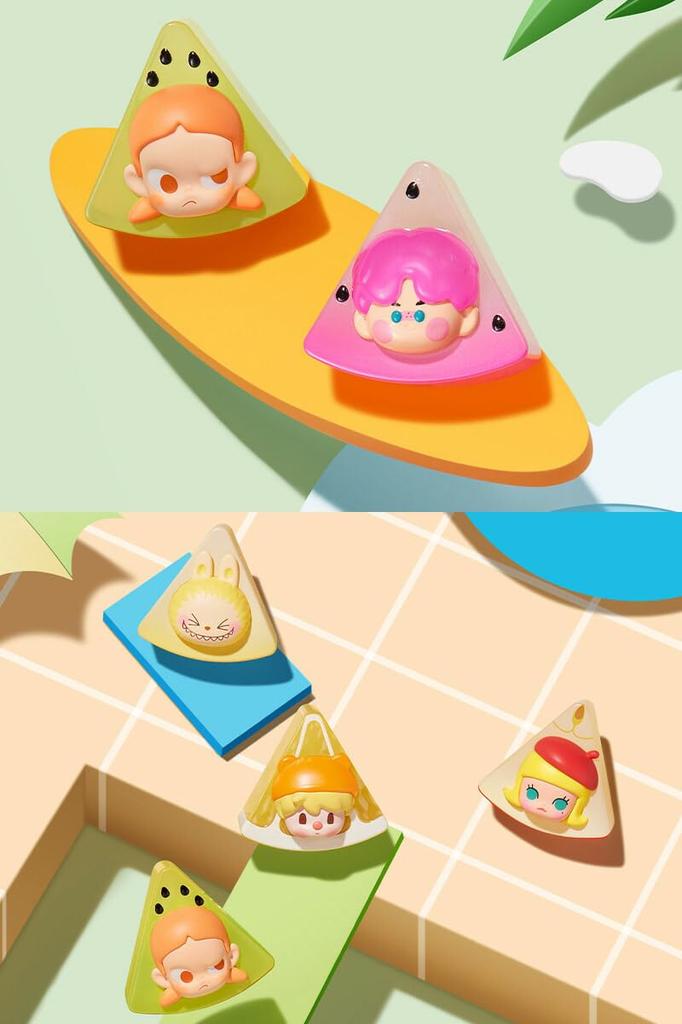 POP MART POP BEAN Fruit Platter Series Random Design Collectible Character Cute Set of 11 Pieces, Figures, Goods, Toys, Gifts, (11 Pieces)