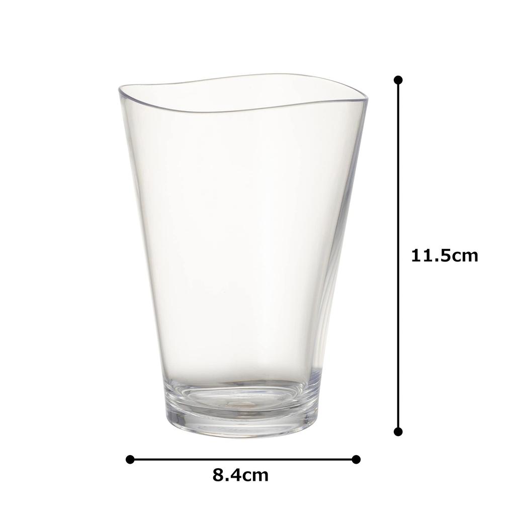Plakira Unbreakable Glass Cup 320ml Microwave Dishwasher Safe Made In Japan Outdoor Children Home Party Restaurant Cute Stylish Clear Tumbler Beer