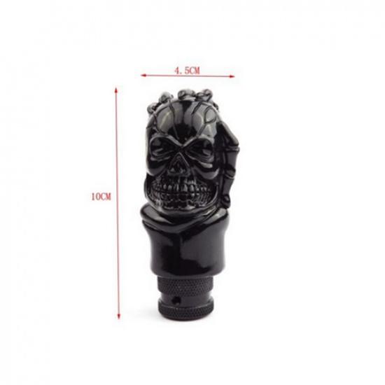 Car Manual Skull Head Gear Stick Shift Knob Shifter Black Auto Accessories