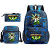 New Hacker Junior Starry Sky School Bag Three-piece Set 10 Heat Transfer Personalized Backpack Leisure Bag