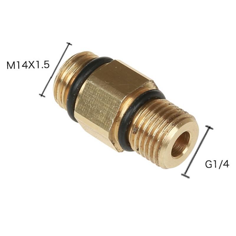 Lance Connector Adapter Nozzle Copper G1/4 M14x1.5 Replacement Cleaning
