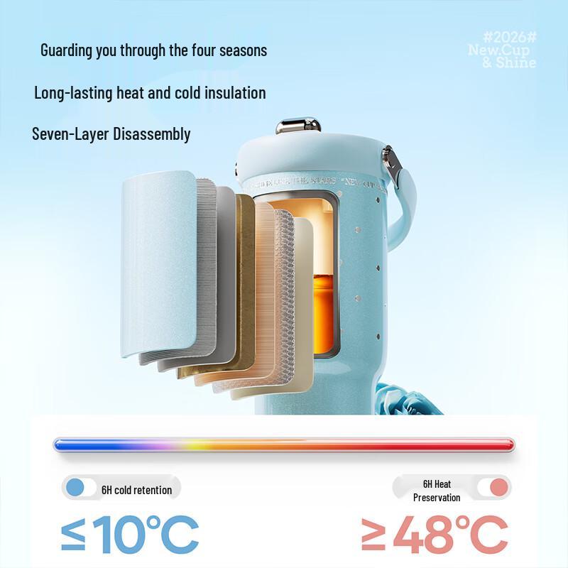 RELEA 316L Stainless Steel Insulated Straw Water Bottle