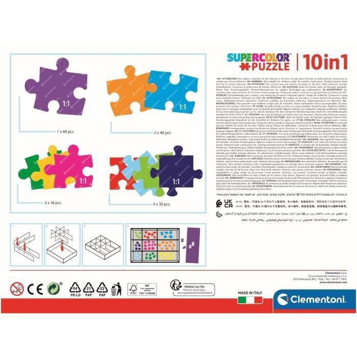 Clementoni -Puzzle 10 en 1 - Pat' Patrouille