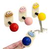 Cute Dopamine Bathroom No Punching Strong Load-bearing Adhesive Hook Home Wall Mounted Hanger Bathroom Clothes Cap Kitchen Hook