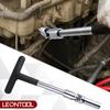 4 PCS Glow Plug Removal Tool with 3/8" Drive T-Bar, 8mm 10mm 12mm Universal Joint Swivel Glow Plug Socket Set Glow Plug Wrench Extractor Kit for