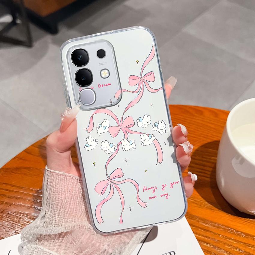 Dla Vivo Y29 Y29s Y28 Y27 Y22 Y21a Y21e Y20a Y20i Przezroczyste Etui na Telefon TPU Tajemniczy Orientalny Wzór Smoka Miękkie Silikonowe Antypoślizgowe Etui Dla Vivo Shell