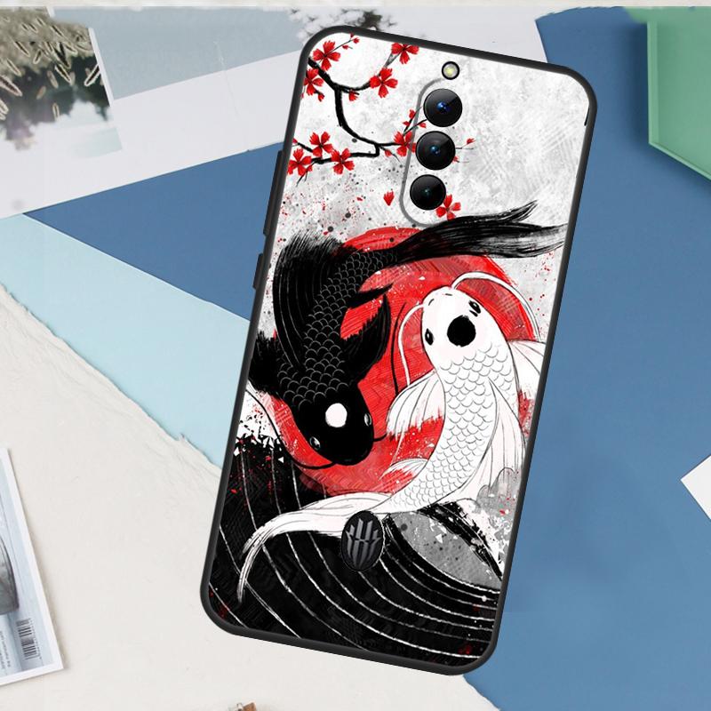 Yin Yang Koi For Nubia Red Magic 10 Pro Plus 6 7 Pro 6S 7S 5G 6R RedMagic 9 8 8S 9S Pro Plus Phone Case