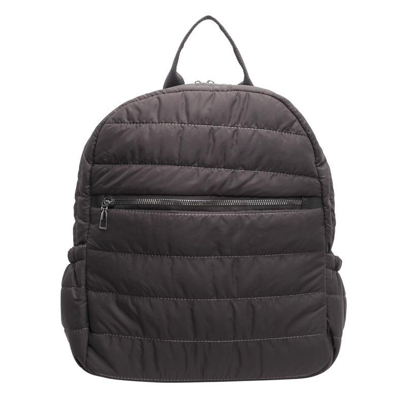Schoolbag Cotton Clothes Backpack 1011 New Simple and Fashionable Mommy Bag Korean Version Embroidery Thread Large-capacity Casual Women's Bag