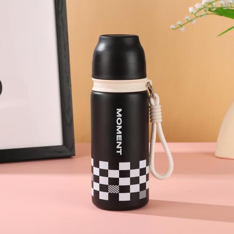 

Shangqi Portable Dual-Drink Stainless Steel Sports Water Bottle