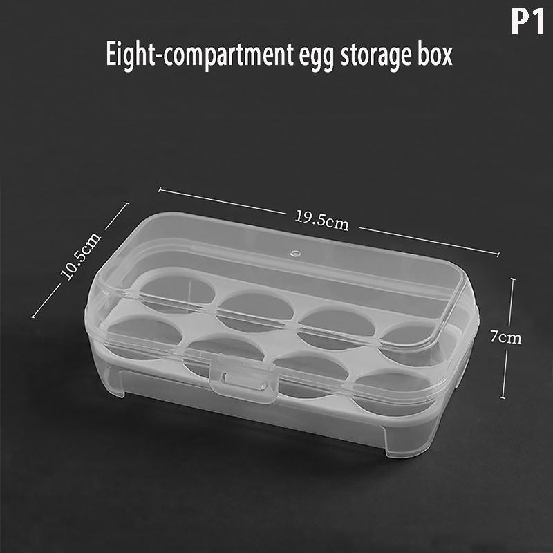 Outdoor Shockproof Egg Box Storage Box, Portable Camping Shatterproof Egg Tray, Home Plastic Protection Box, Travel Shatterproof