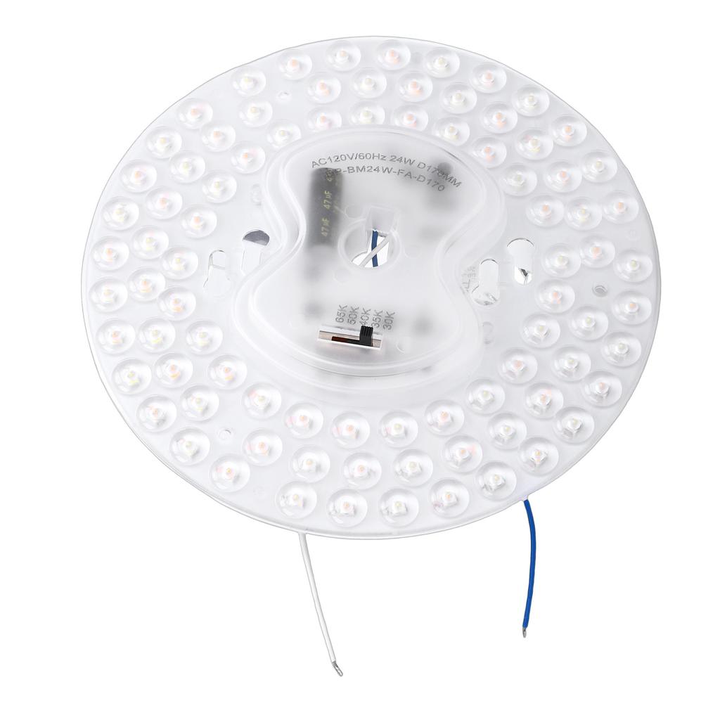 6.6in LED Ceiling Fan Light Retrofit Panel 24W Ceiling Light Replacement Board 5CCT 3000K 3500K 4000K 5000K 6500K