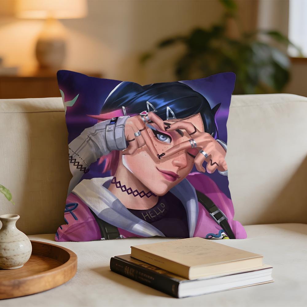 

Cool Anime Games VValorant Icons Cushion Cover Short plush pillowcase for bed sofa carwashable 30x30cm