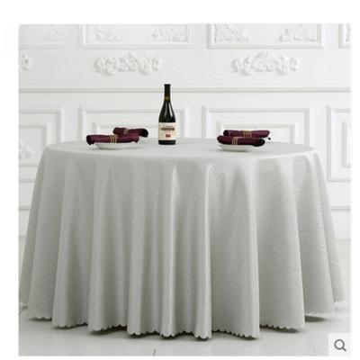 Toalha de mesa de hotel Toalha de mesa Saia de mesa Redonda Quadrada Retangular Toalha de mesa de jantar Toalha de mesa redonda Auspicious Cloud Flower Cinza Personalizada