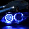 1Pc Multi Color Angel Eye Circle Ring Led Headlight Fog Lamp Double Light Lens