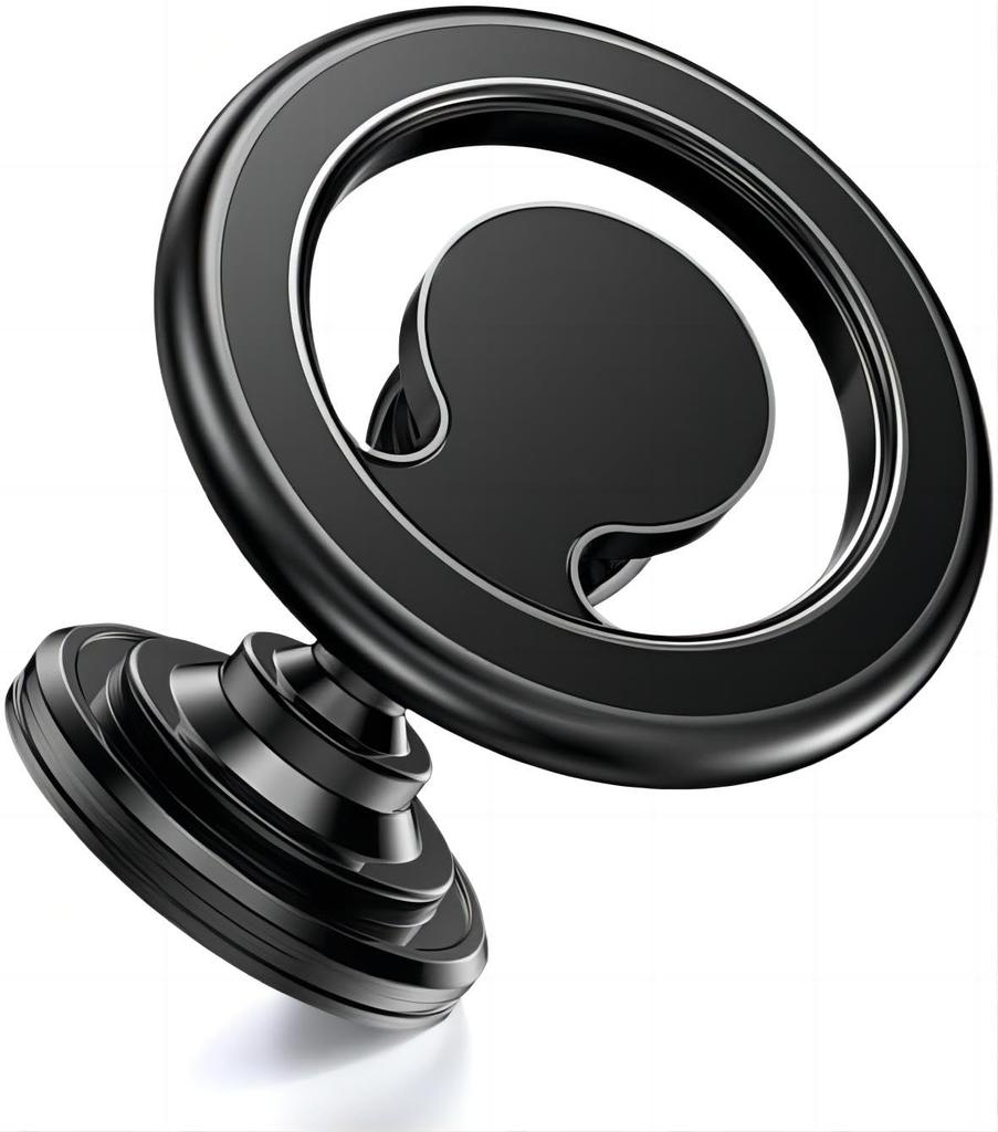 New Magnetic Phone Stand, Rotatable Dashboard Black, Mount Support GPS Mobile Bracket In Car For Macsafe iPhone 15 14 13 12