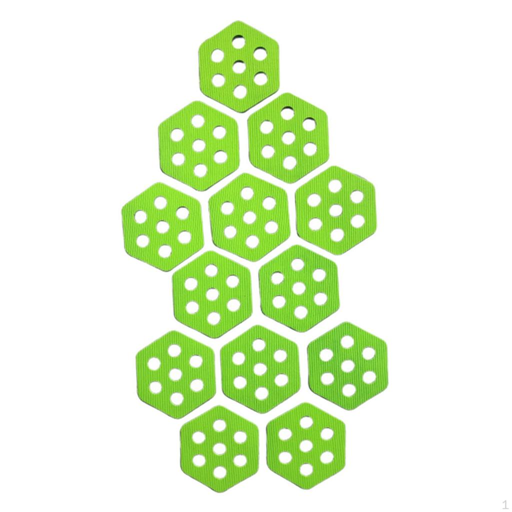 12 Sechseck Surfboard Grip Zubehör für Paddleboarding und Skimboarding