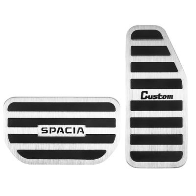 SANQUUQOO Hliníkový kryt pedálů pro Suzuki Spacia Custom MK54S MK94S, Nevyžaduje nářadí, Exkluzivní logo,
