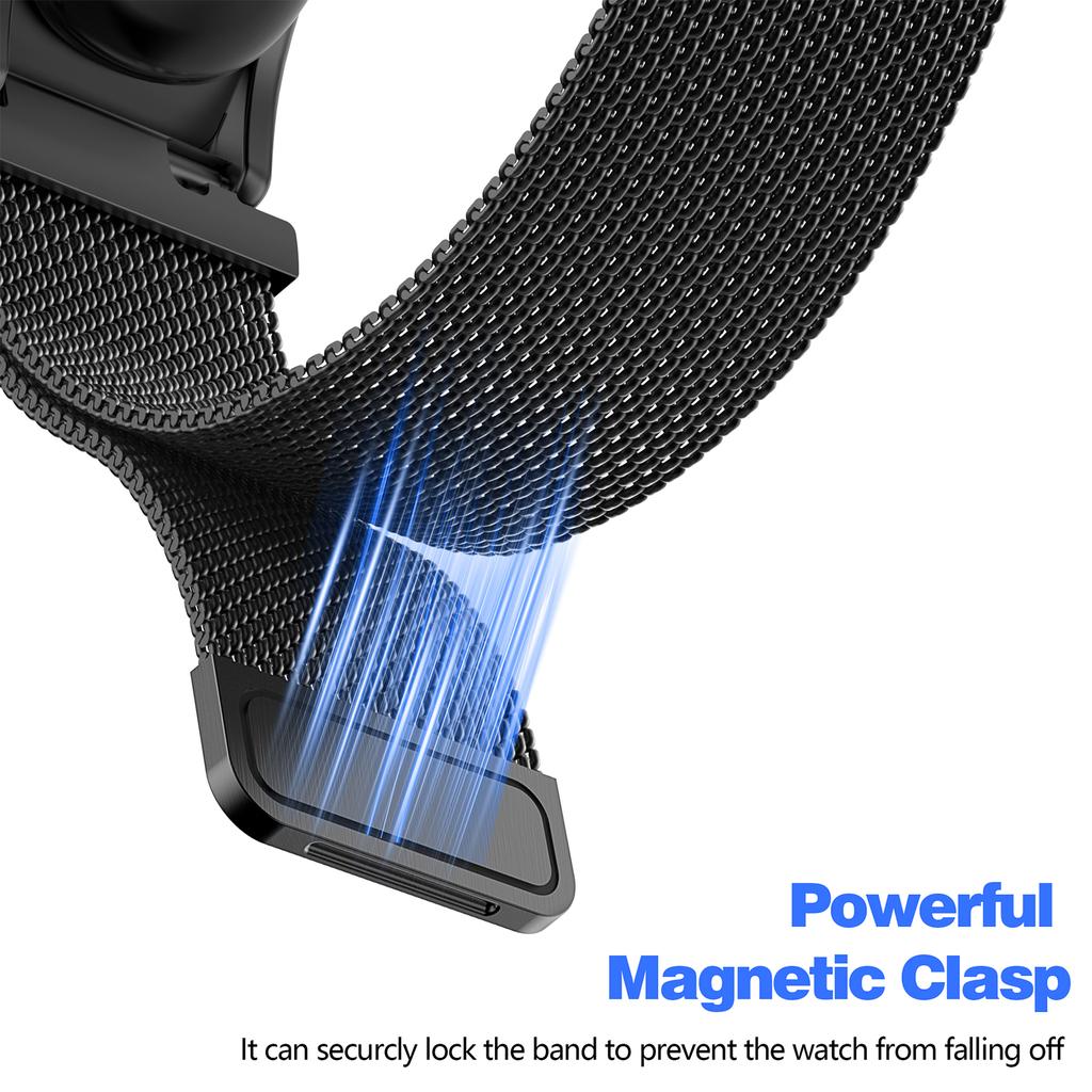 Per Google Fitbit Air Gancio e Anelli Cinturino Banda Inossidabile Rilascio Rapido Cinturini Orologio da Polso Anelli Orologio Braccialetto per Palestra Fitness
