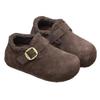 Autumn and winter velvet Boken shoes 2025 new inner height increase, thickening and height increase, one-pedal bag head shoes, warm casual single shoe