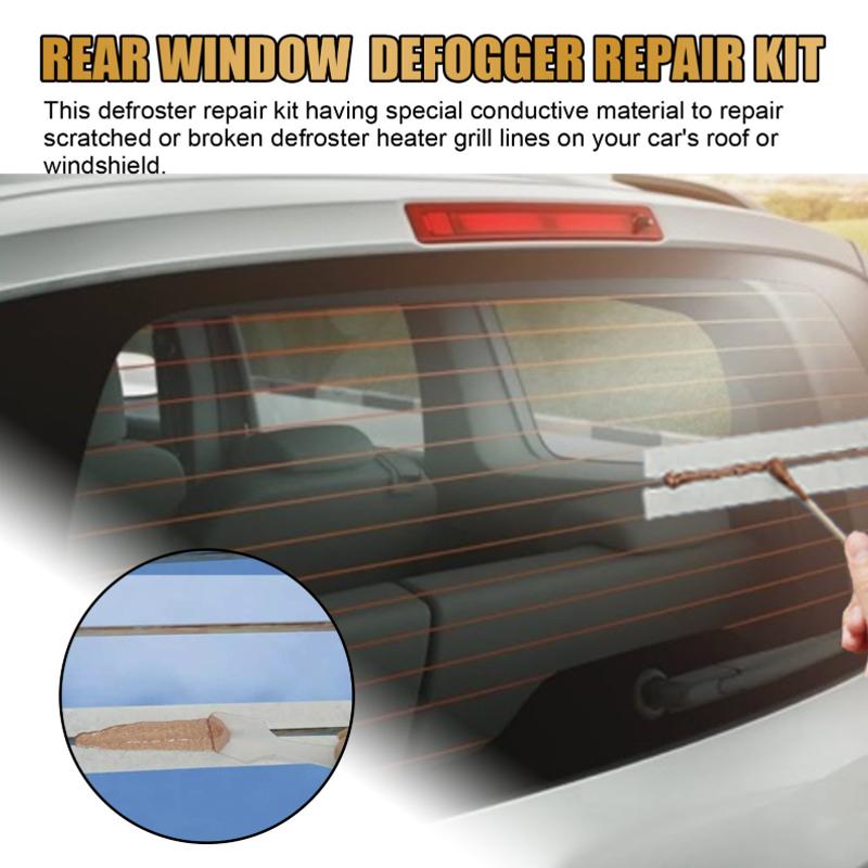 Car Rear Window Defogger Repair Kit Defroster Grid Diy Quick Repair Heater Grid Lines Fix Heater Glass Lines Car Accessories