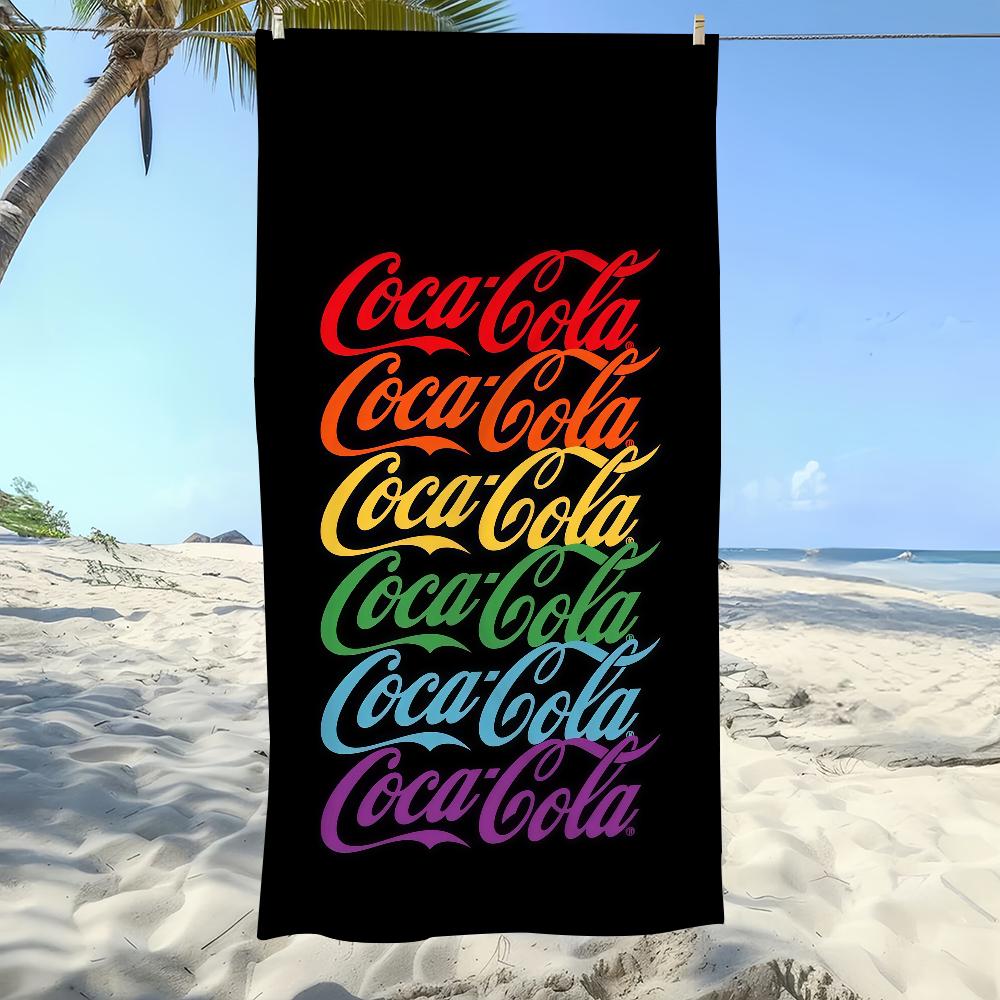 Mode C-CocaS C-Cola-S Kunst Handtuch Strand Übergröße Weich Ultra Saugfähig Schnell Trocknend Groß Pool Reise Camping Badezimmer