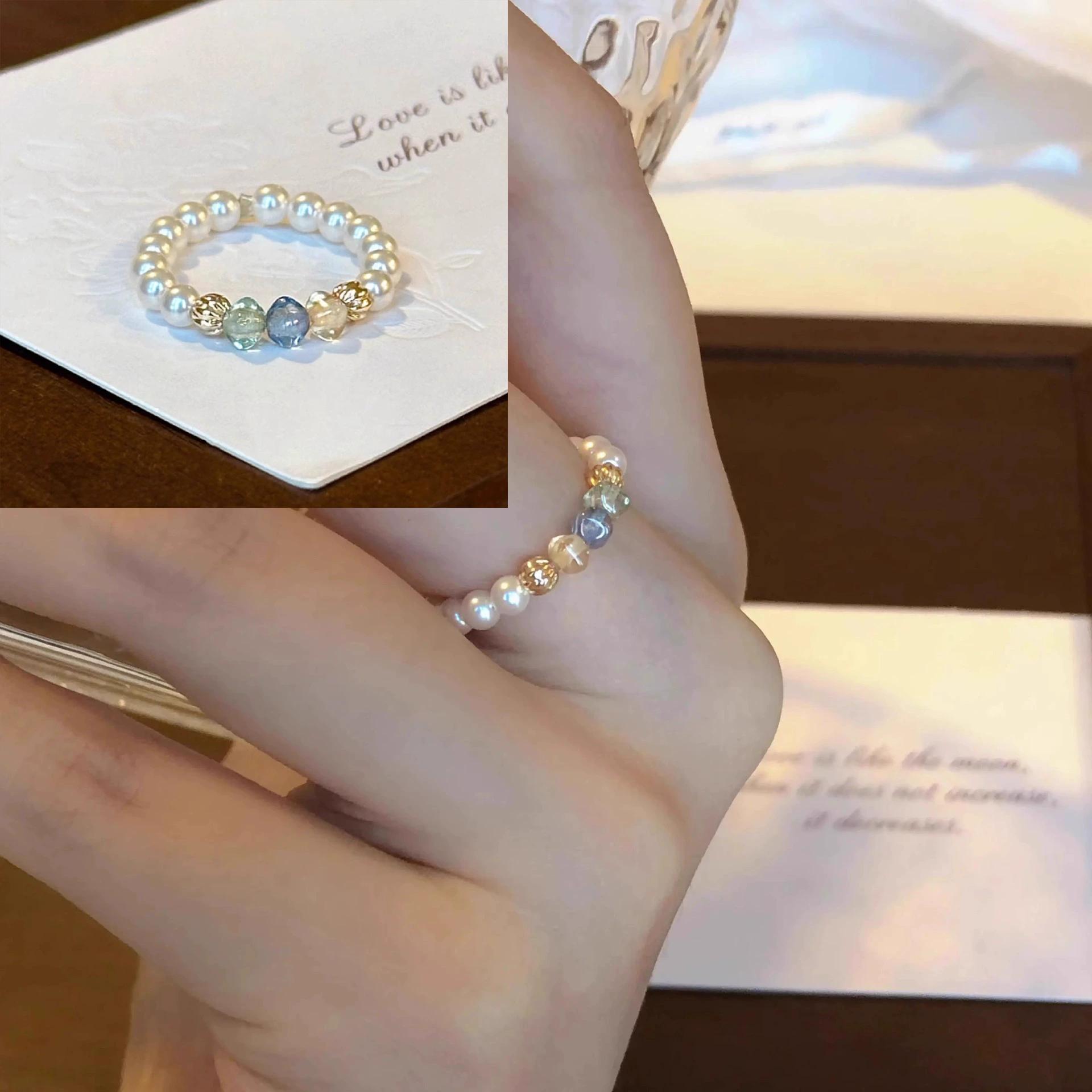 

PANJBJ 925 Sterling Silver Golden Flower Rings For Women Drip Glaze Plant Irregular Adjustable Sweet Jewelry Gift Dropshipping