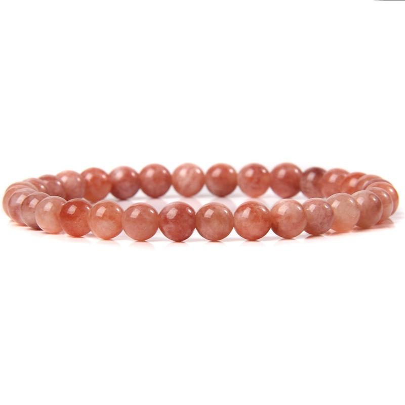 6mm Chakra Beads Energy Bracelet Natural Round Agates Onyx Stone Stretch Bracelet Bangles for Women Men Handmade Yoga