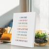 Pirational Positive Affirmations Canvas Wall Art Framed Art Motivational Therapy Office Decor Growth Mindset Wall Decor Modern Artwork Living Room
