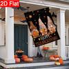2D Flat - 2D Flat Thanksgiving Black Bottom Three Autumn Goblin Dwarf Garden Flags Outdoor Garden Flag Double-Sided Home Decoration Courtyard Decorat