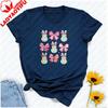 Cute Easter Bunny Pink Bows Coquette Aesthetic TShirt Unisex Crewneck Perfect for Spring Celebrations Family Easter Egg