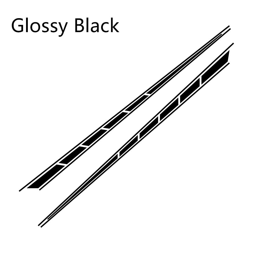 2pcs/lot 300x14cm Both Sides Stickers Tuning Style Side Strip Bumper Car Wrap Vinyl Film Automobiles Products Car Accessories