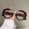 Oversized Irregular Glasses Women  New Fashion Blue Light Blocking Optical Frames Trendy Brand Design Decor Eyewear