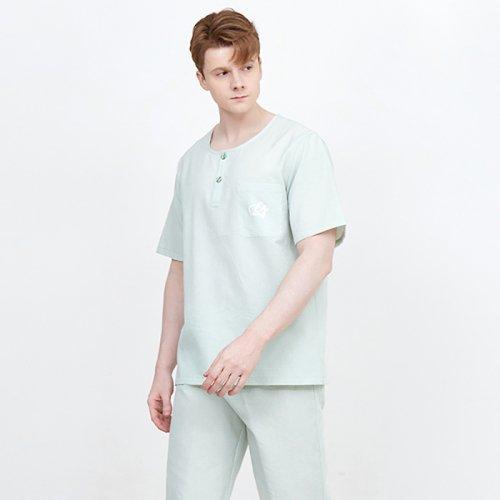 

[Renoma Нижнее белье] Мужские пижамы Elligamo Betty CP в клетку, 5-длины, GR_MD1SH38283 [Отправка из Кореи] 100% Оригинал Green - 95