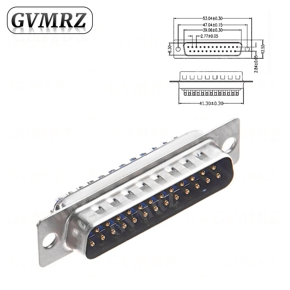 5PCS RS232 DB9 DB15 DB25 DB37 Connector Serial VGA Male Female Solder Type Plug D-SUB Male Plug Socket Connector