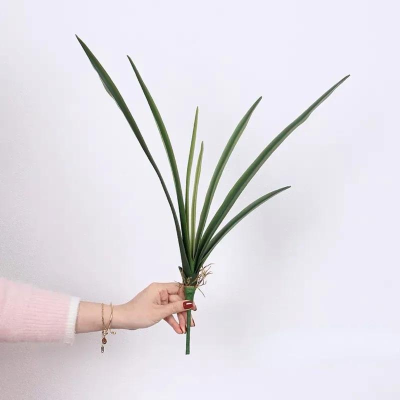 Study Decorative Artificial Clivia Leaves Plants Fake Flower Bedroom Decoration Simulated Cymbidium Leaf Green Plant Floral