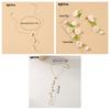 Pearl Flowers Jewelry Set Hand Chain May Bells Earrings Lilies of The Valley Necklace  Women