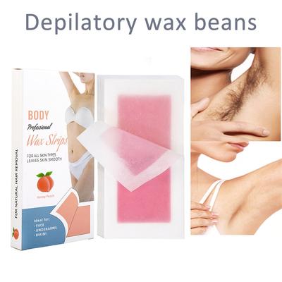 20pcs Hair Removal Wax Strips Roll Underarm Wax Strip Paper Waxing Wipe Sticker Beauty Tool for Face Body Leg Arm Hair Removal